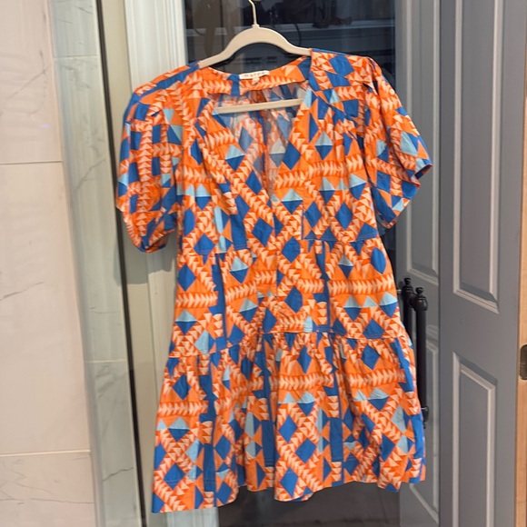 Marea Grecian geo poplin dress - Picture 3 of 4